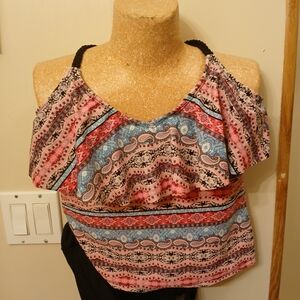 Women's Multicolor Patterned Top